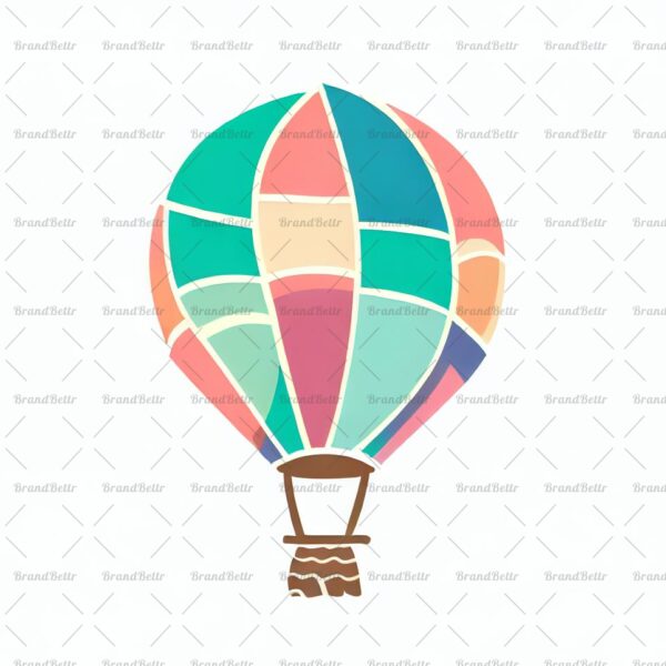 Verspielter Heißluftballon